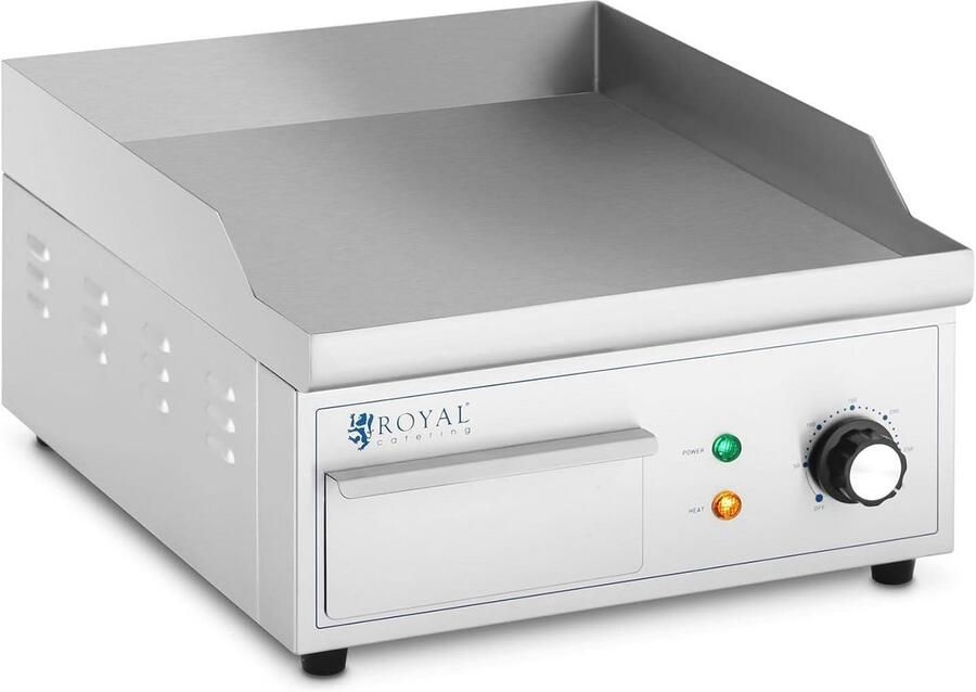 Elektrische Grillplaat 350 x 380 mm Krachtige Gietijzer Grillplaat 2000 W voor Perfecte Grillresultaten