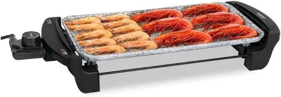 Elektrische Grillplaat Contactgrill Plaat Lekker Koken Waterdicht Vaatwasmachinebestendig 40 x 20 cm Multicolor
