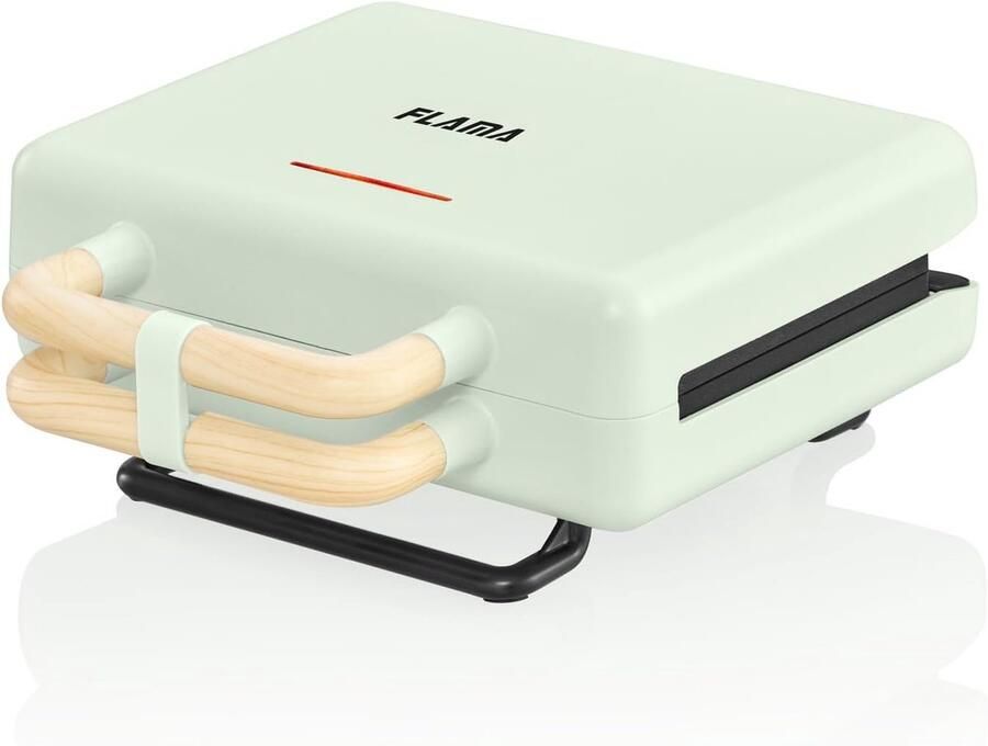 Elektrische Grillplaat Contactgrill Snelle Maaltijden Uittrekbaar Ontwerp 225 x 13 cm Groen
