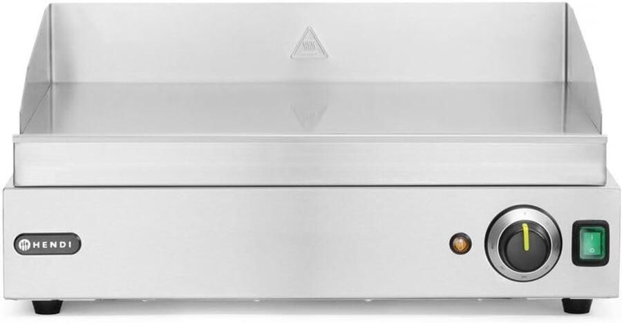 Elektrische Grillplaat Gastro Grill Professioneel Grillen Traploos Instelbaar 55x38x24 cm Zilver