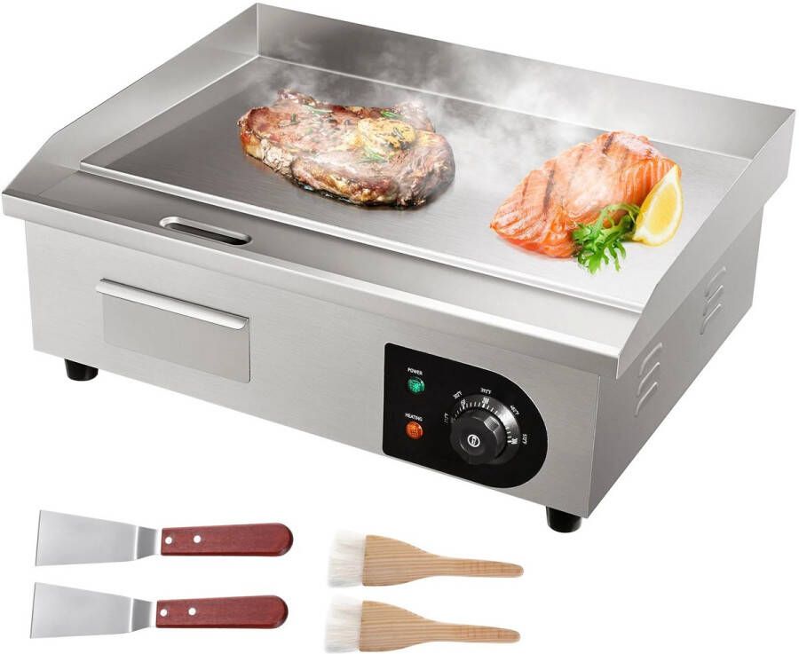 Elektrische Grillplaat- Hotplate- Bakplaat Verstelbare temperatuur 1600W