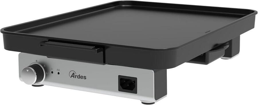 Elektrische Grillplaat met Antiaanbaklaag en Instelbare Temperatuur