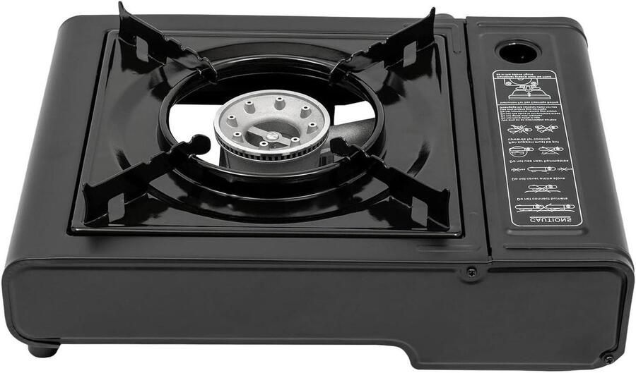 Elektrische Grillplaat Tafelgrill Buiten Koken Snelle Ontsteking 34 x 26 x 8 cm Zwart