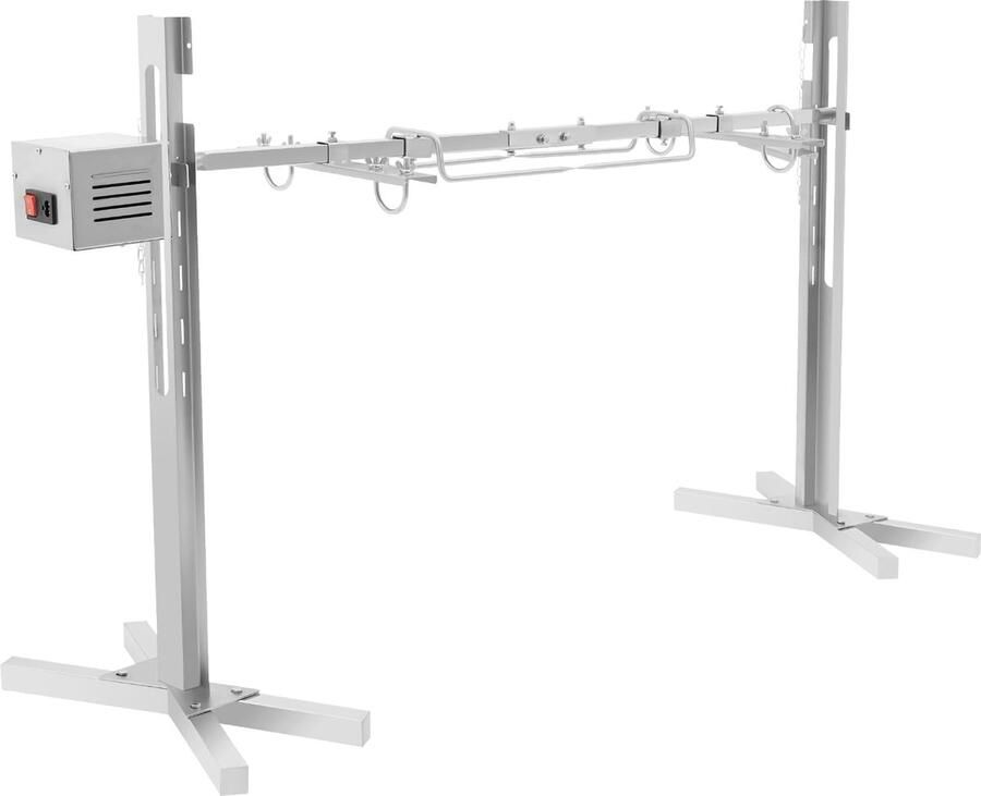 Elektrische grillstandaard roestvrij staal rotisserie grillspies met motor in hoogte verstelbaar elektrische grill 40 kg voor kampvuur camping en tuin rotisserie