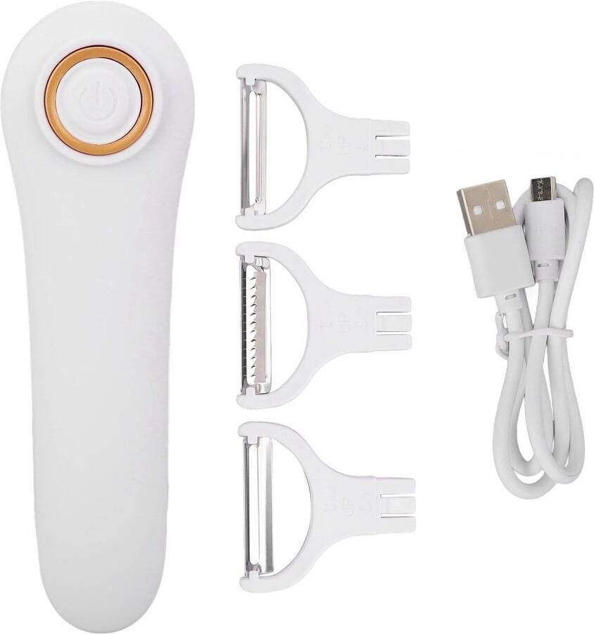 Elektrische Groente- en Fruitschiller 3-in-1 Set met Julienne Snijder