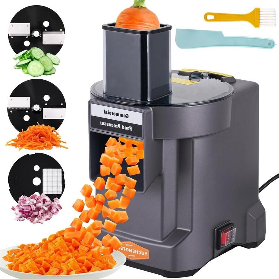 Elektrische Groentehakker Keukenmachine Snijmachine Voedsel Bereiden 3-in-1 Functionaliteit 100W Motor Wit