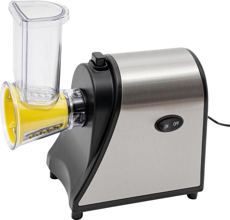 Elektrische Groentesnijder Keuken chopper Snel groenten snijden Krachtige 1000W motor 19x12.5x20 cm Zilver en zwart