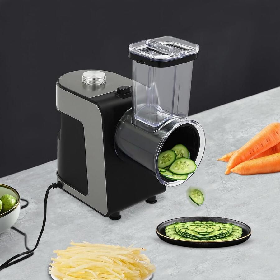 Elektrische Groentesnijder Keukenmachine Rasp Snel Groenten Snijden 1000W Krachtige Motor 15 x 12 x 20 cm