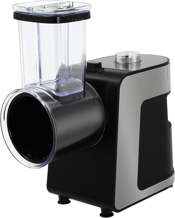 Elektrische Groentesnijder Keukenmachine Snel Groenten Snijden 1000W Kopermotor 15x12x20 cm Zwart