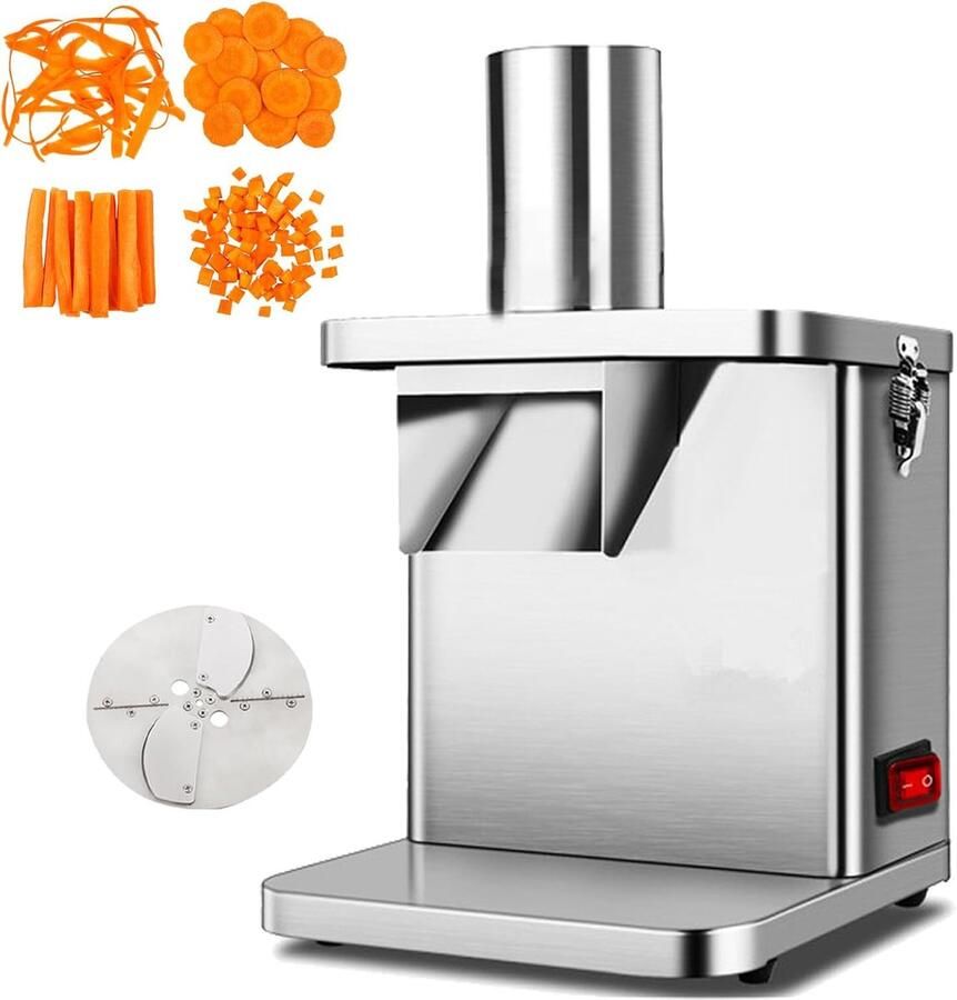 Elektrische Groentesnijder Keukenmachine Snijder Snel Groenten Snijden Krachtige Motor 250W 37x33x25.5 cm
