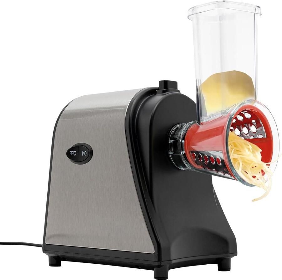 Elektrische groentesnijder Keukenmolen raspen Snel groenten snijden 1000W krachtige motor 19 x 12.5 x 20 cm