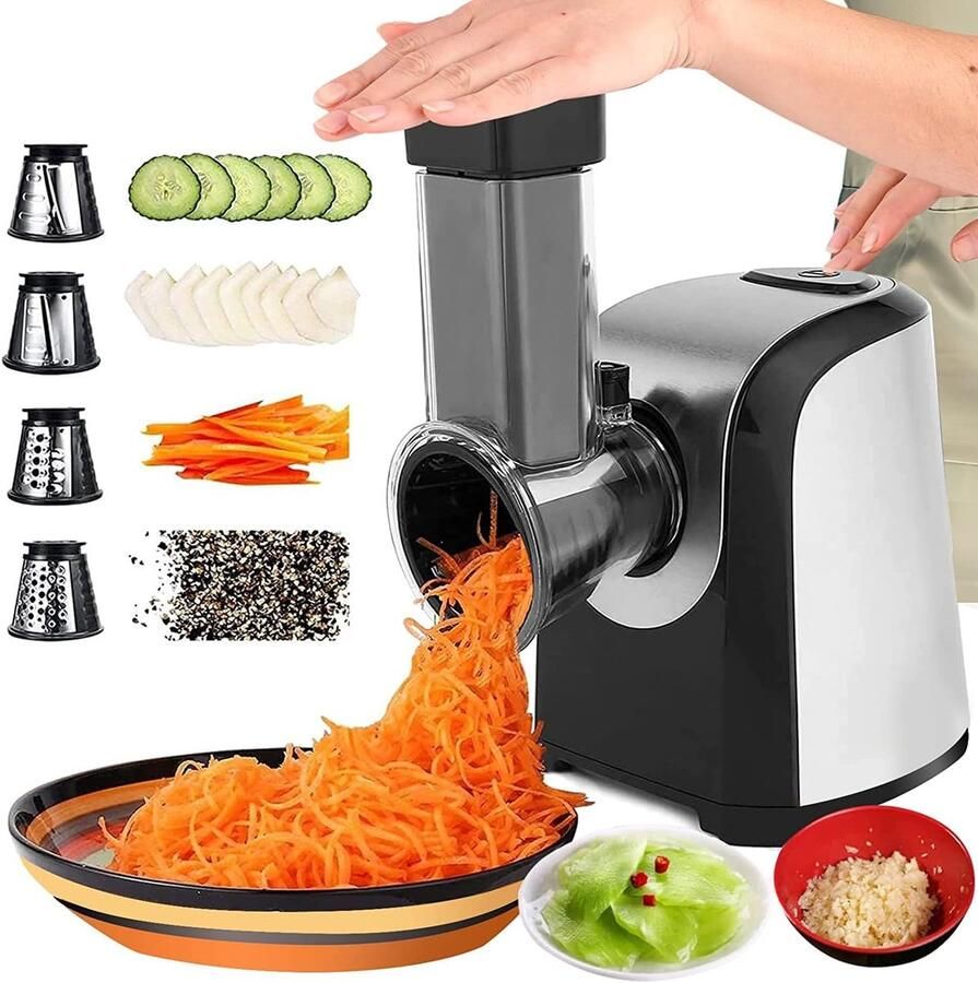 Elektrische Groentesnijder Keukenrasp Hakmolen Snel Groenten Snijden 5 Kegelmessen 205 x 255 x 308 cm