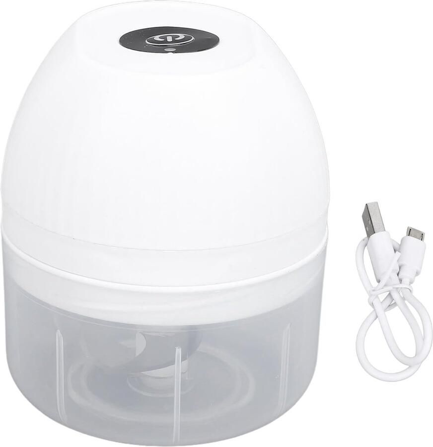 Elektrische Hakker Mini Blender Keuken Assistent Draadloos Oplaadbaar 250 ml Wit