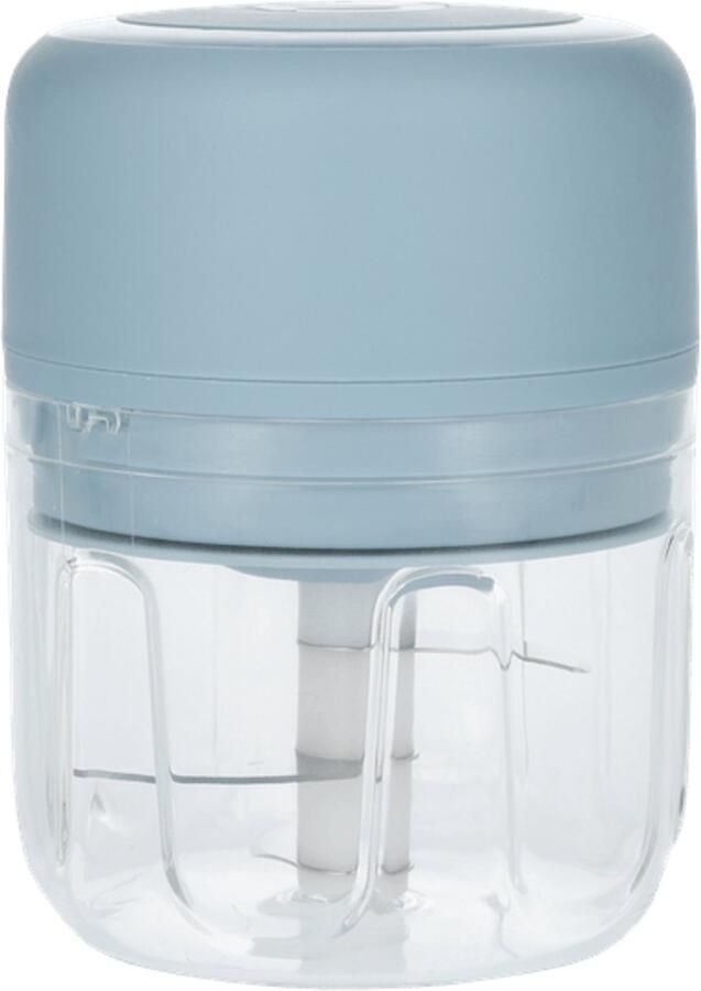 Elektrische Hakmolen Draadloos & Oplaadbaar Mini Keukenmachine voor Knoflook Uien en Kruiden Compacte Food Chopper 250ml Lichtblauw