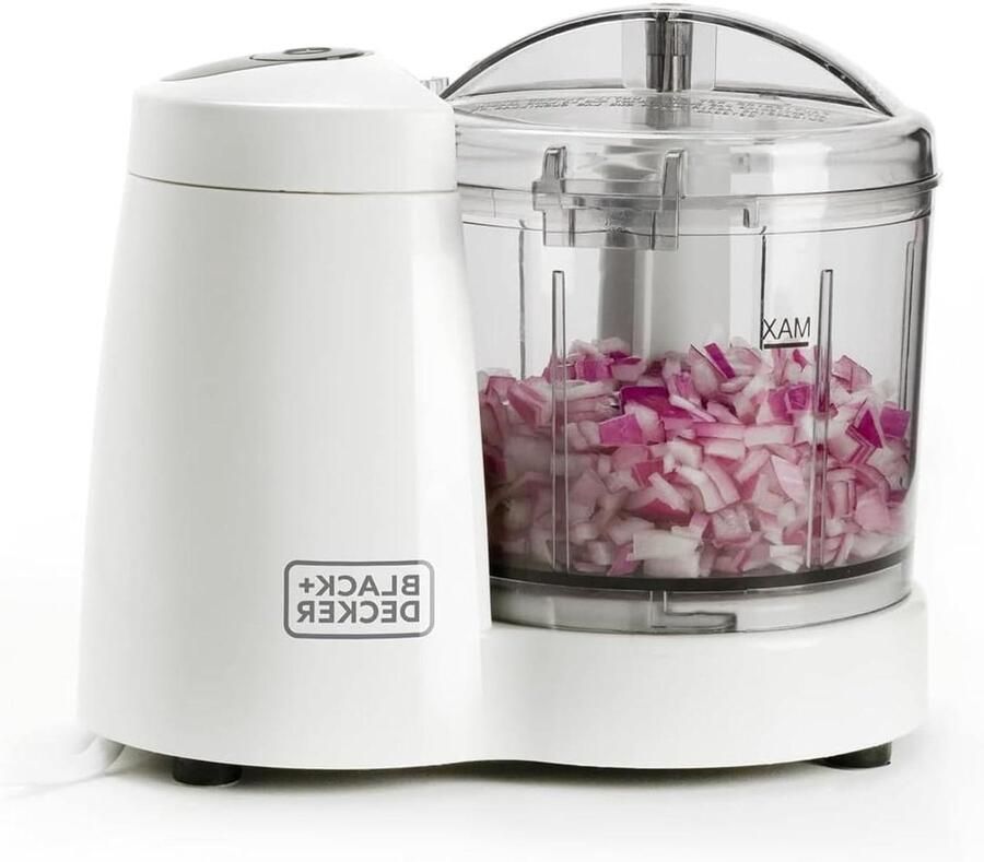 Elektrische Hakmolen Keukenmachine Mini Groenten Hakken Met Pulse Functie 350 ml Wit