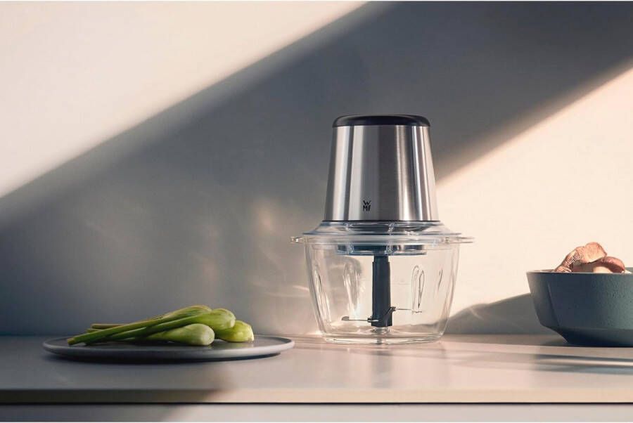 Elektrische Hakmolen met Glazen Container 320W 2 Snelheden Ideaal voor Hakken en Mixen