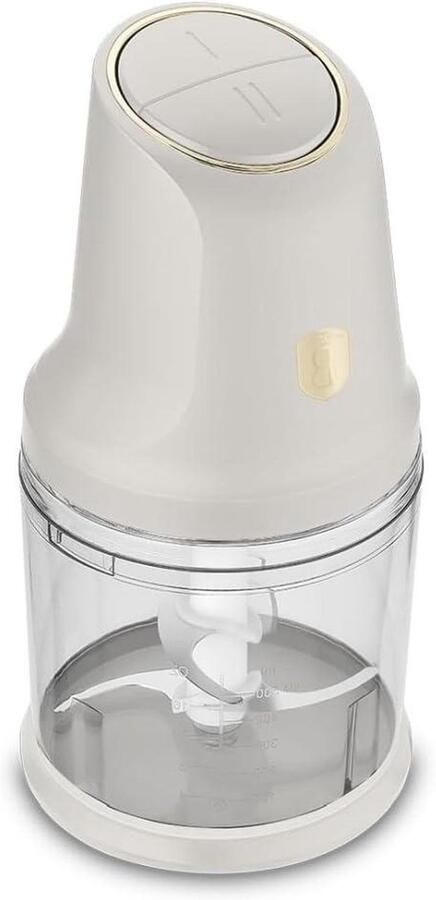 Elektrische Hakselaar Mini Keukenmachine Snel Ingrediënten Snijden Elegant Design 13.5 cm Sahara-beige