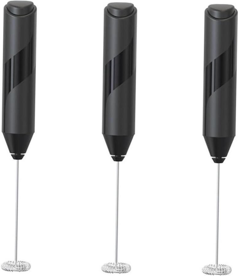 Elektrische Handklopper Mini Mixer Eieren Kloppen Draadloos Gemak 3 Stuks Zwart