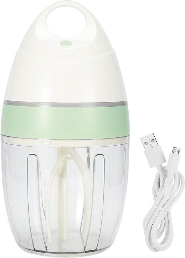 Elektrische Handmixer 900 ml Stille Draadloze Mixer zonder Spatten USB Oplaadbaar voor Beslag en Eieren