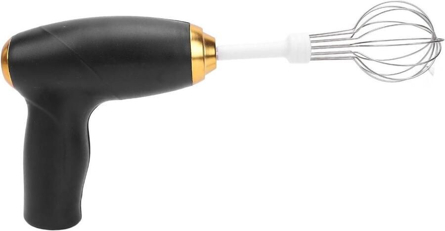 Elektrische Handmixer Draadloze Garde Bakken en Koken USB Oplaadbaar 12.5x12.5cm Zwart