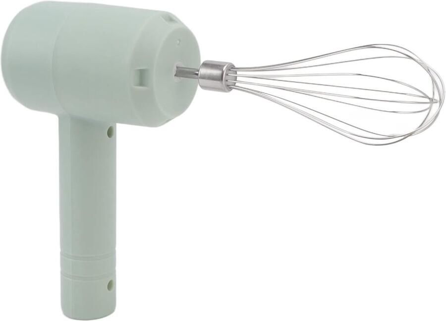 Elektrische Handmixer Draadloze Garde Bakken Koken USB Oplaadbaar 20 Watt Lichtcyaan