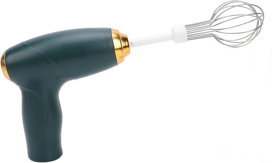 Elektrische Handmixer Draadloze Garde Eierklopper Mengen en Bakken USB Oplaadbaar 17x13x5 cm Groen