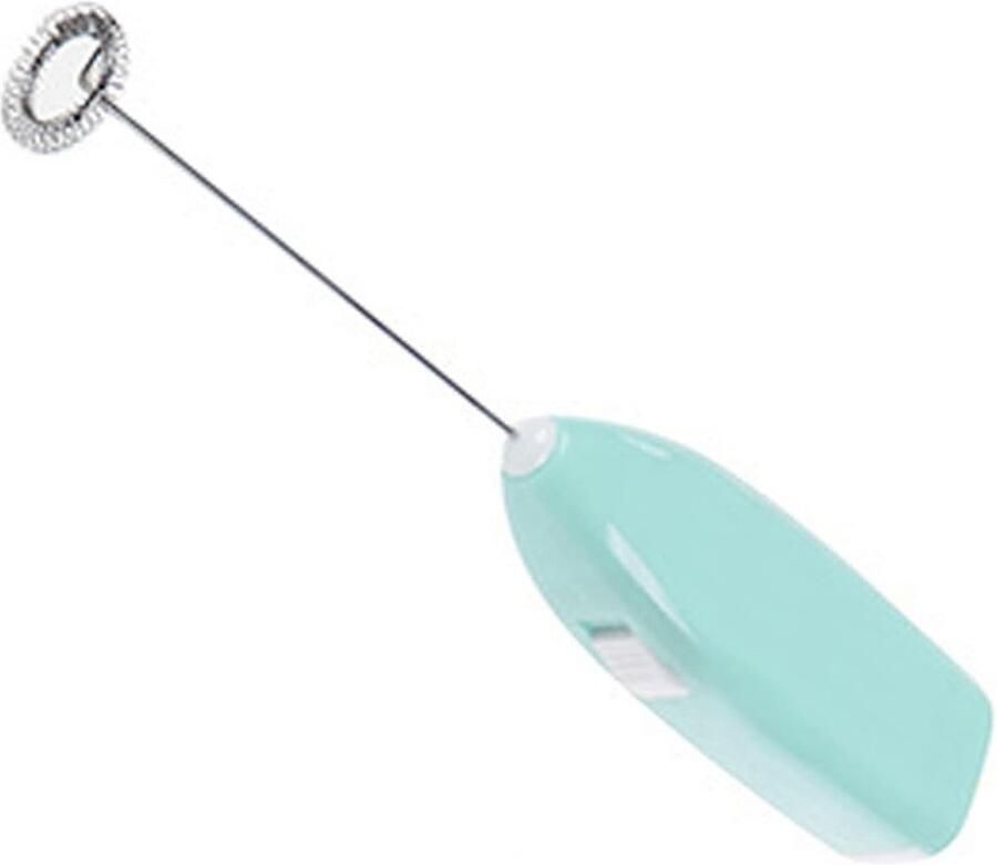 Elektrische Handmixer Draadloze Klopper Koffie Melk Mengen Batterij Aangedreven 21 cm Blauw