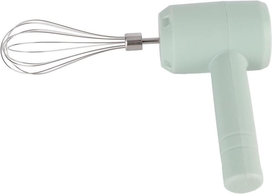 Elektrische Handmixer Draadloze Mixer Bakken en Koken USB Oplaadbaar 21x10x8 cm Licht cyaan