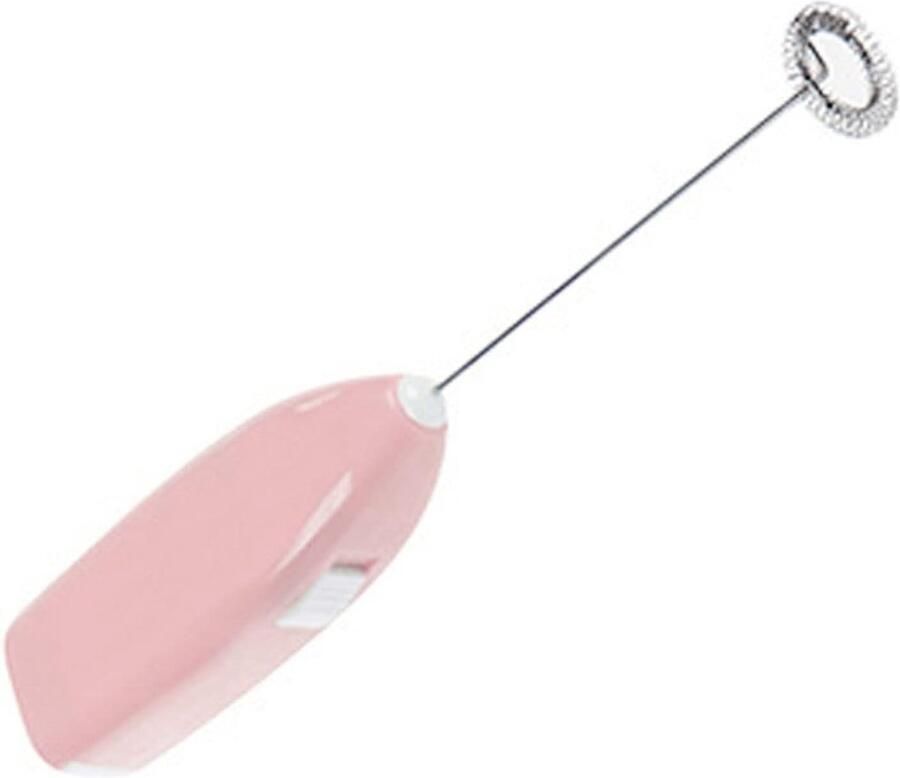 Elektrische Handmixer Draadloze Mixer Drankjes Mixen Klein en Compact 20.3 cm Roze