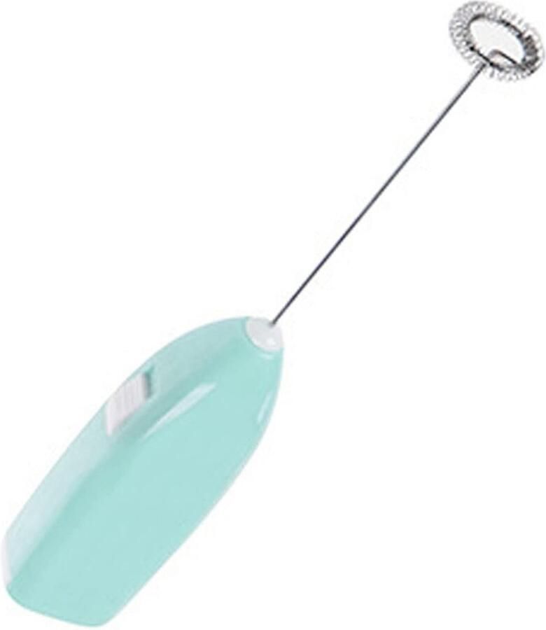 Elektrische Handmixer Draadloze Mixer Koffie Melk Mengen Compact Batterijvoeding 8x1.4 Inch Blauw