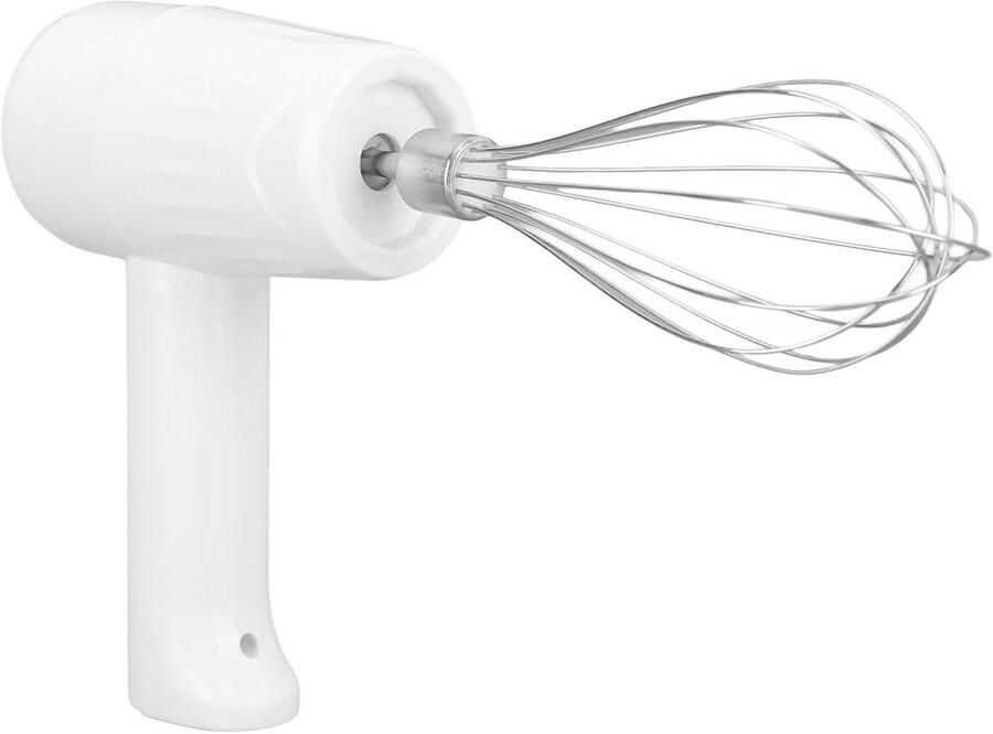 Elektrische Handmixer Draadloze Mixer Thuis Bakken USB Oplaadbaar 250 ml Wit