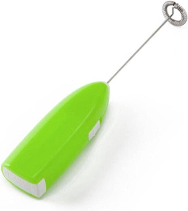 Elektrische Handmixer Eierklopper Batterij Drankjes Mixen Compact Draadloos 22cm Groen