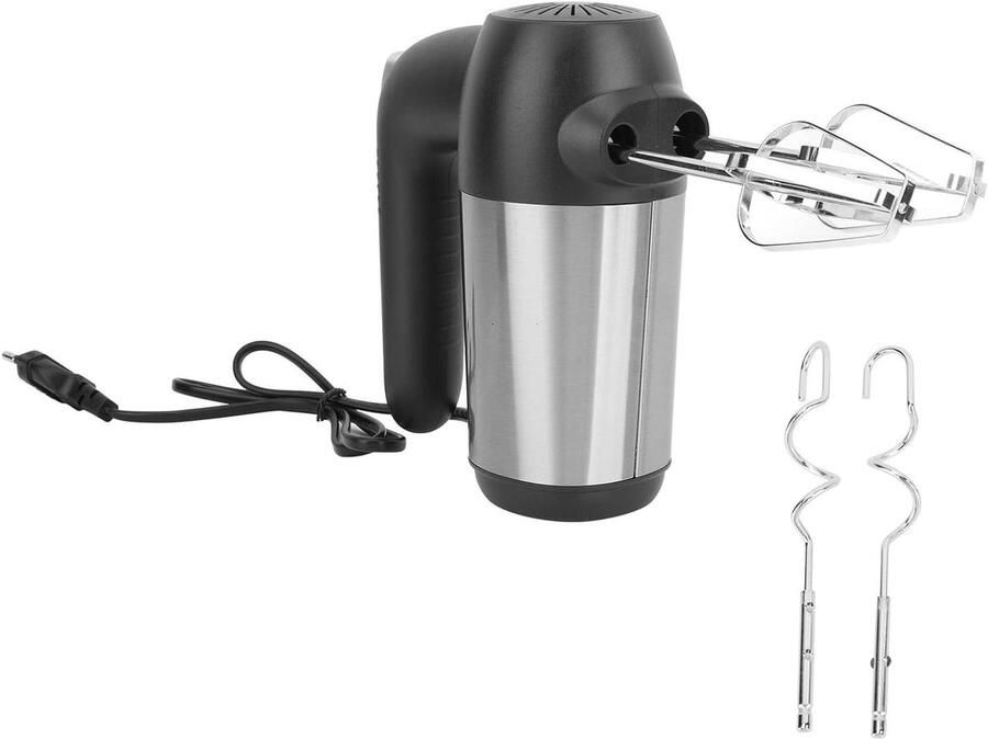 Elektrische Handmixer Keuken Mixer Beslag Maken 5 Snelheden Instelbaar 450 Watt Zilver