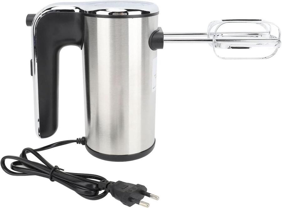 Elektrische Handmixer Keukenmixer Beslagmixer Bakken en Koken 5 Snelheden met Turbo 20x17x9 cm Zilver