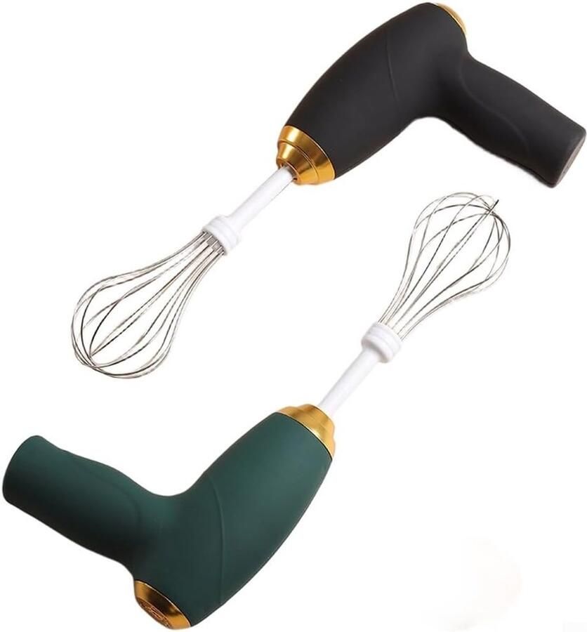 Elektrische Handmixer Keukenmixer Garde Beslag Maken Krachtige Motor Compact Design Zwart