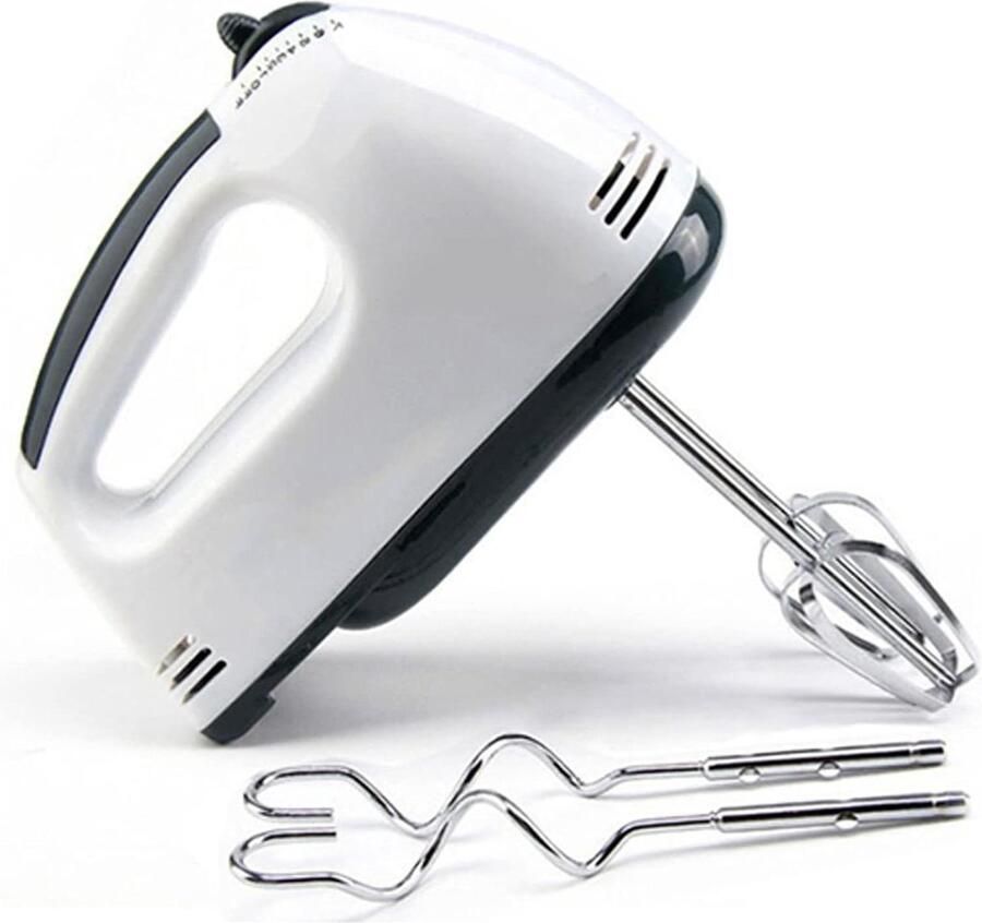 Elektrische Handmixer Keukenmixer Garde Huishoudelijk Bakken Zeven Snelheden 0.6 Kilogram Wit