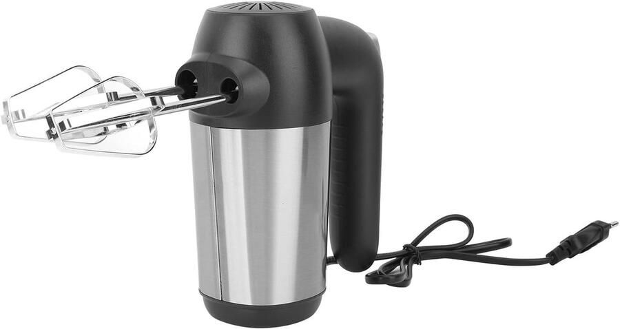 Elektrische Handmixer Keukenmixer Garde Snel Mixen Bakken 450W Krachtige Motor 19x15x8 cm Zwart