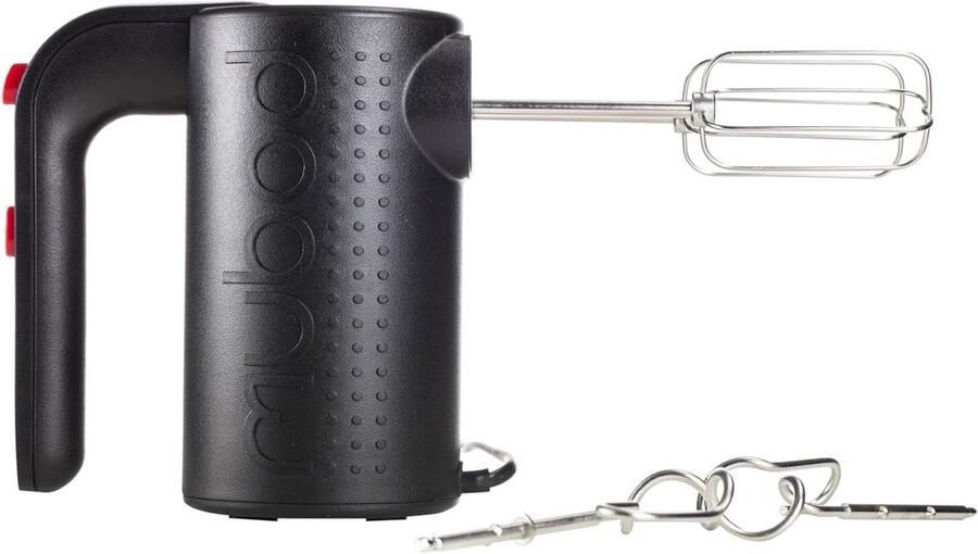 Elektrische Handmixer Keukenmixer Klopper Beslag Maken Stabiele Werkbladstand 5 Snelheden Zwart