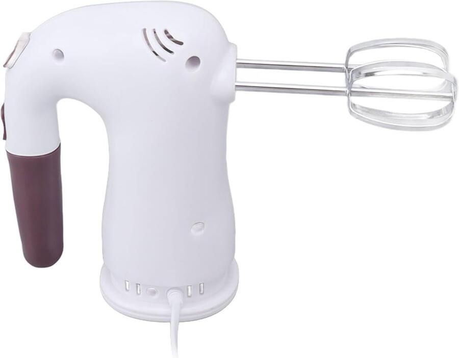 Elektrische Handmixer Keukenmixer Klopper Dagelijks Bakken 5 Snelheden 500W 20x17x10 cm Wit