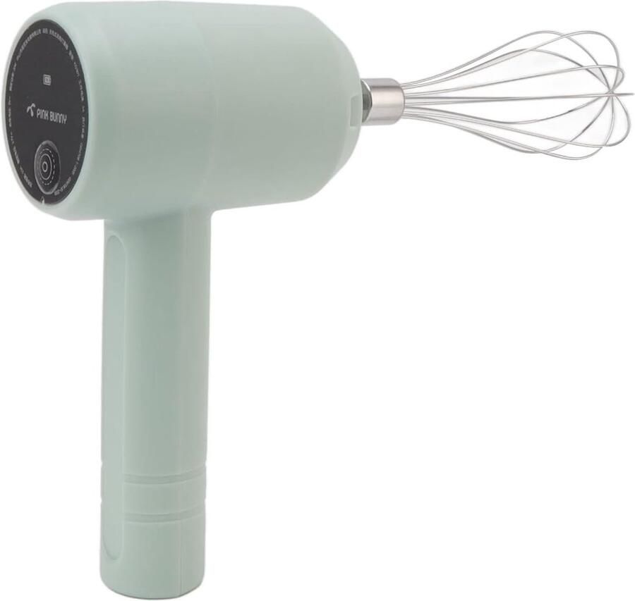 Elektrische Handmixer Melkopschuimer Garde Bakken en Meringues Zelfnivellerend Flat Bottom 270g Licht Cyaan