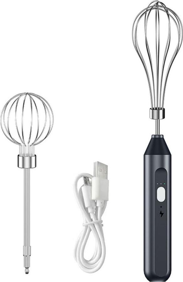 Elektrische handmixer met drie snelheidsstanden oplaadbare draadloze handmixer draagbare minimixer geschikt om mee te koken