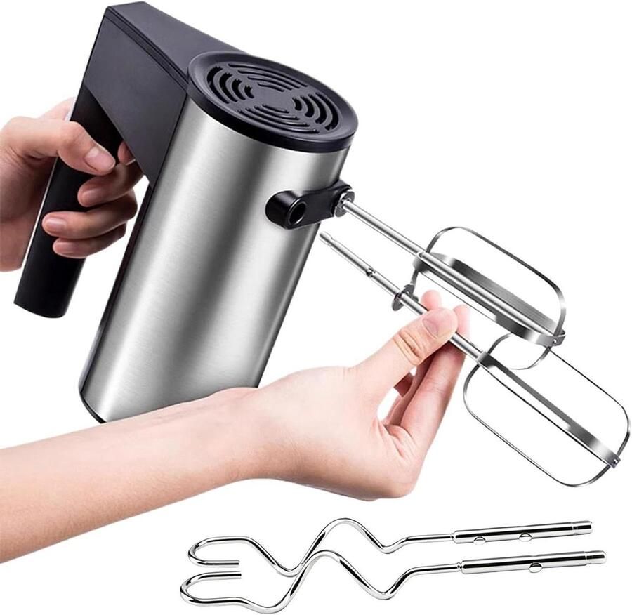 Elektrische Handmixer Slagroomklopper Broodbakker Taarten Bakken Tijdbesparend Gereedschap 9.5D x 17.5W x 9.5H cm Enkele Attribuut
