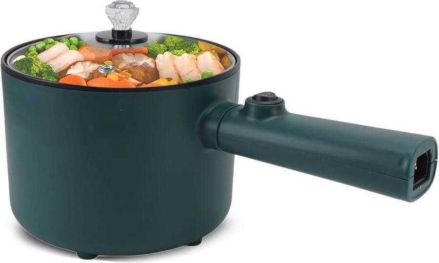 Elektrische hete pot 1.8L Multicooker voor koken braden stomen en stoven