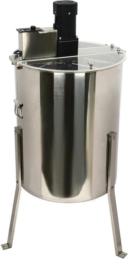 Elektrische Honing Extractie Honing Centrifuge Honing Verwerken 8 Frames Capaciteit 47x60cm Vat Zilver
