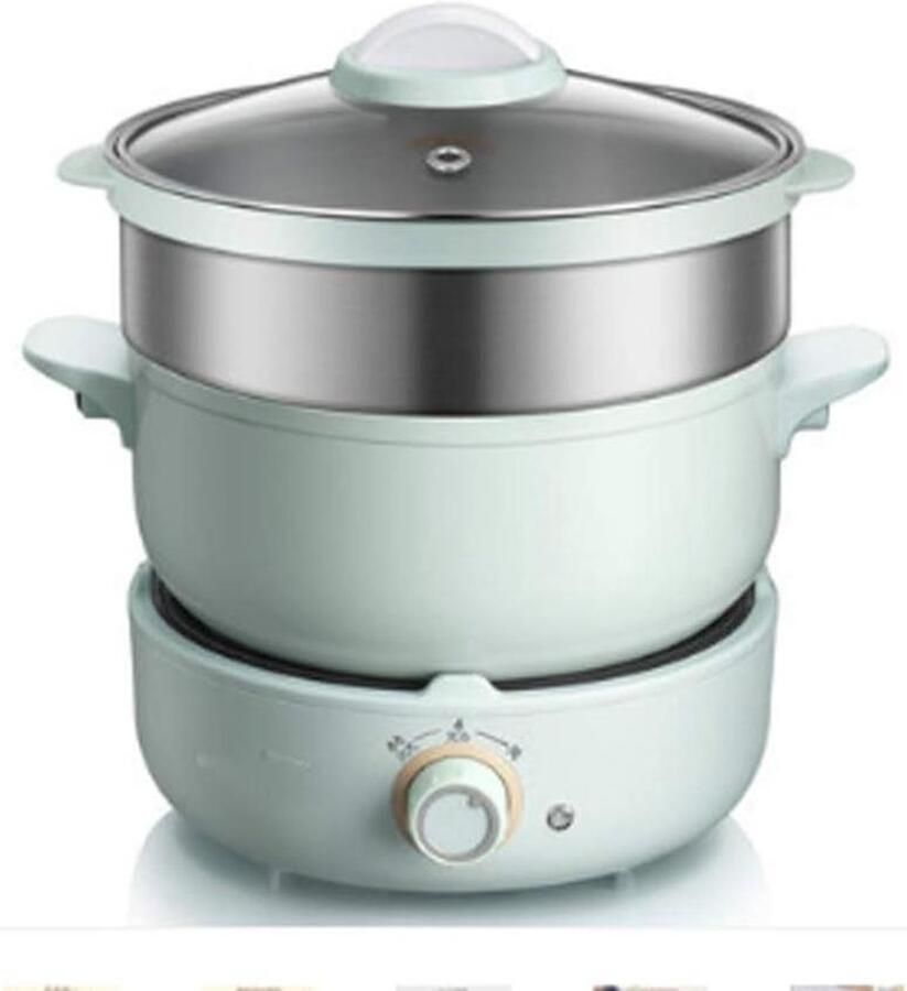 Elektrische Hot Pot Rijstkoker Pan Multifunctioneel Koken Gespleten Structuur 262 x 252 MM Multi