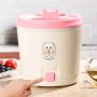 Mini Hotpot 1 2 L – Cute Bunny Design met Roze Deksel – Anti-aanbak Noodle- & Rijstkoker voor 1 Persoon - Thumbnail 2