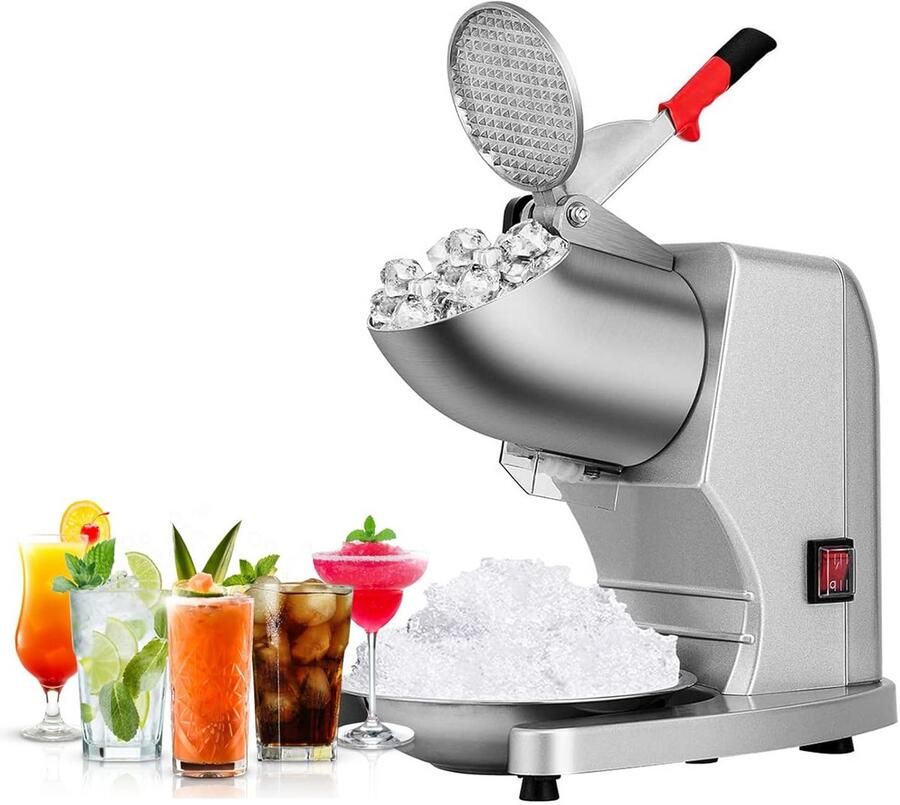 Elektrische Ijsbreker met Dubbele Messen Hoge Capaciteit voor Sneeuwkegels en Cocktails