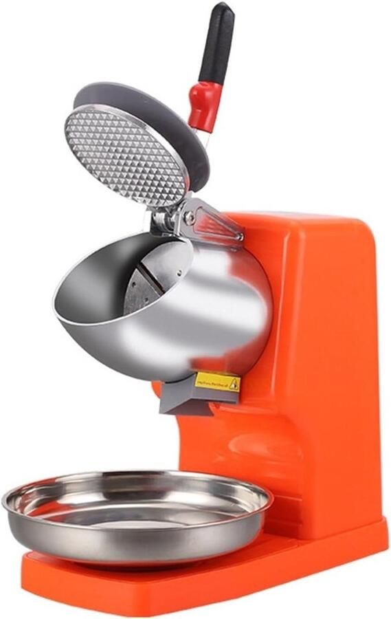 Elektrische Ijsbreker Schaafijsmachine Drankjes Maken 85 Kg Per Uur 300W-500W Oranje