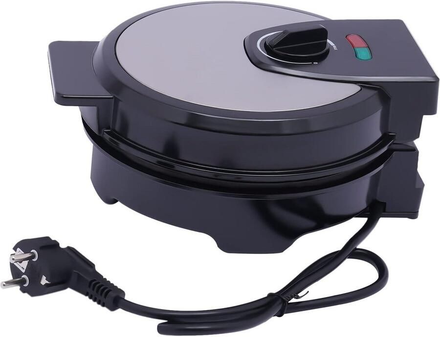 Elektrische IJshoornootjes & Wafelijzer 1200W met Antiaanbaklaag Voor Verse Hoorntjes en Dunne Wafels