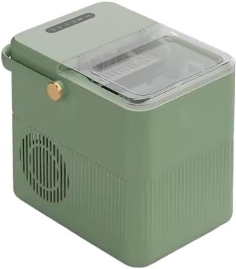 Elektrische ijsmachine Aanrecht ijsmaker Drankjes koelen Maakt ijs in 6 minuten 15 kg per dag Groen